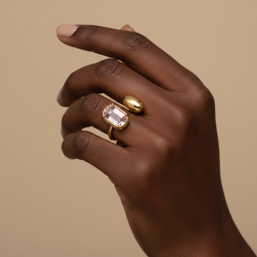 Stone and Metal Ring
