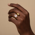 Stone and Metal Ring