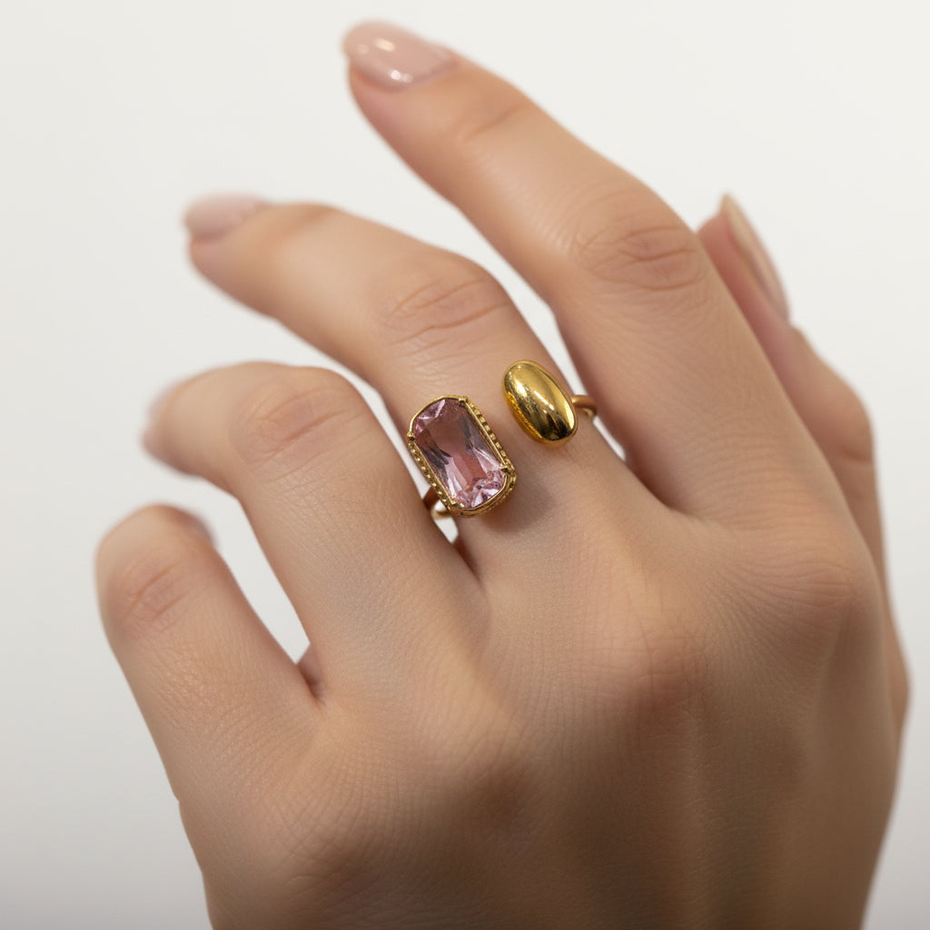 Stone and Metal Ring