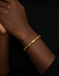 Figaro Link with Ball Inserts Bracelet