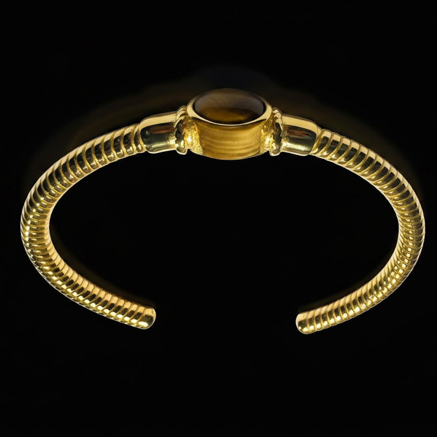 Bangle with  Black Stone