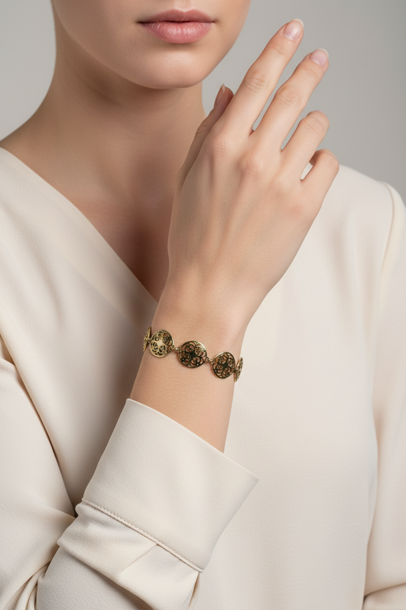 Round Filigree Bracelet