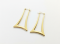 Elongated Hoop Earrings
