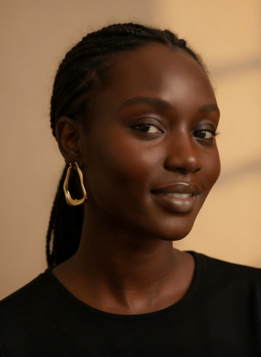 Curved Hoop Earrings