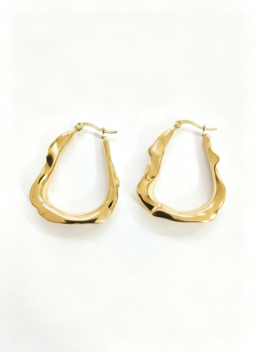 Curved Hoop Earrings