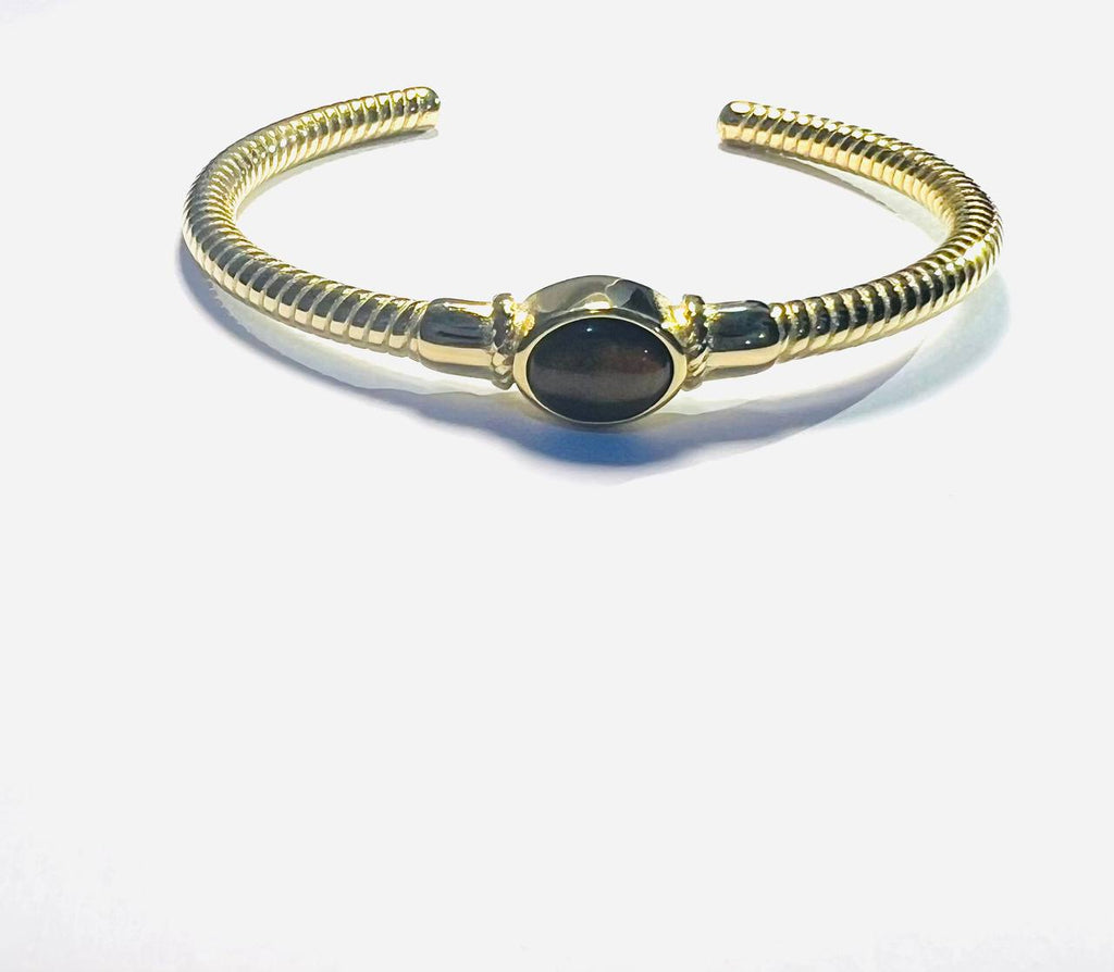 Bangle with  Black Stone